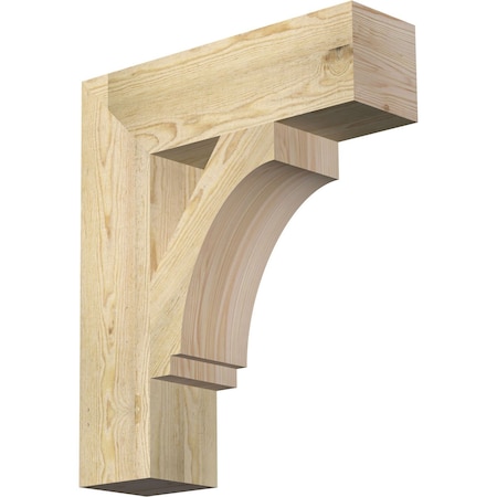 Ekena Millwork Imperial Block Rough Sawn Bracket, Douglas Fir, 6"W x 22"D x 26"H BKT06X22X26IMP05RDF